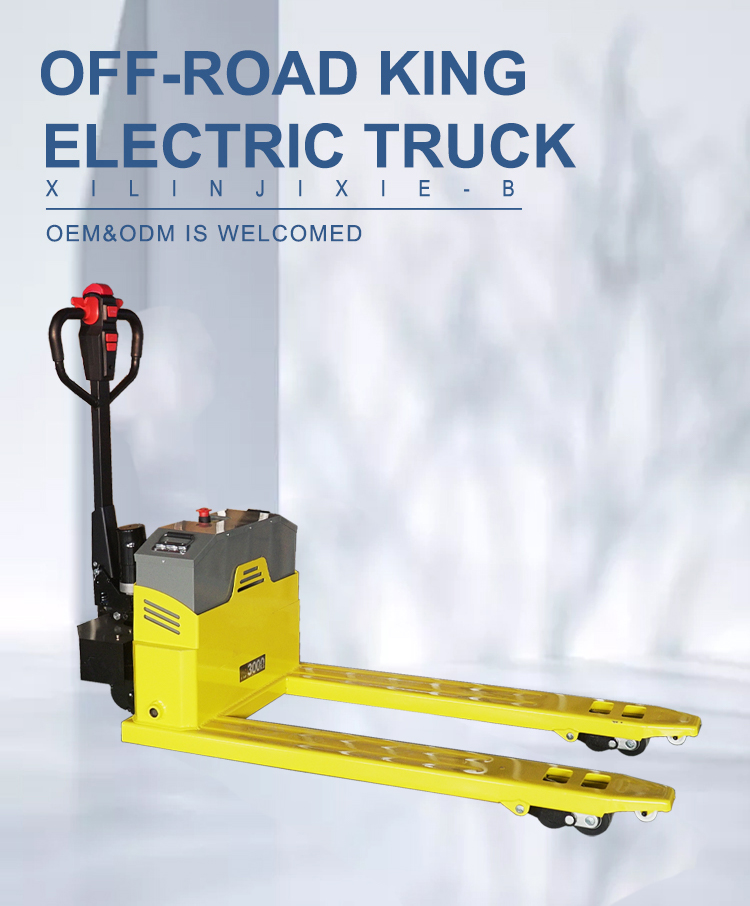 Off-road electric pallet truck overview