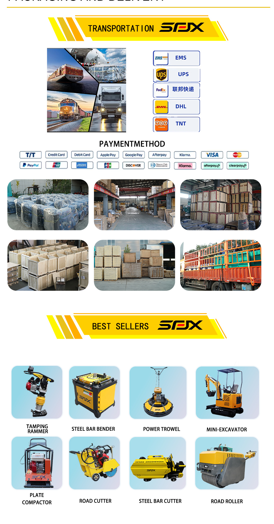 Source packaging, transportation and related equipment information
