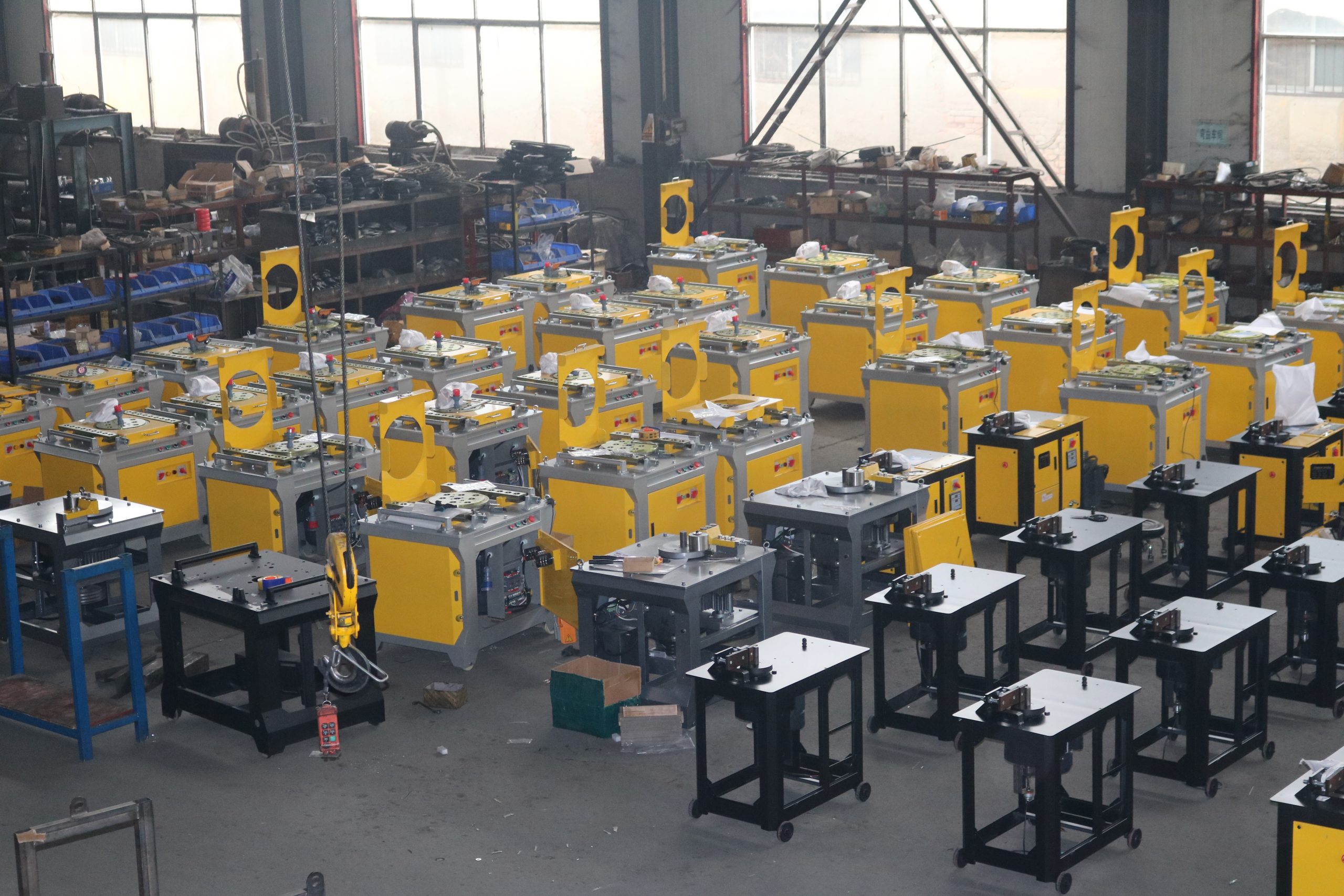 SFJX rebar processing equipment on the production floor